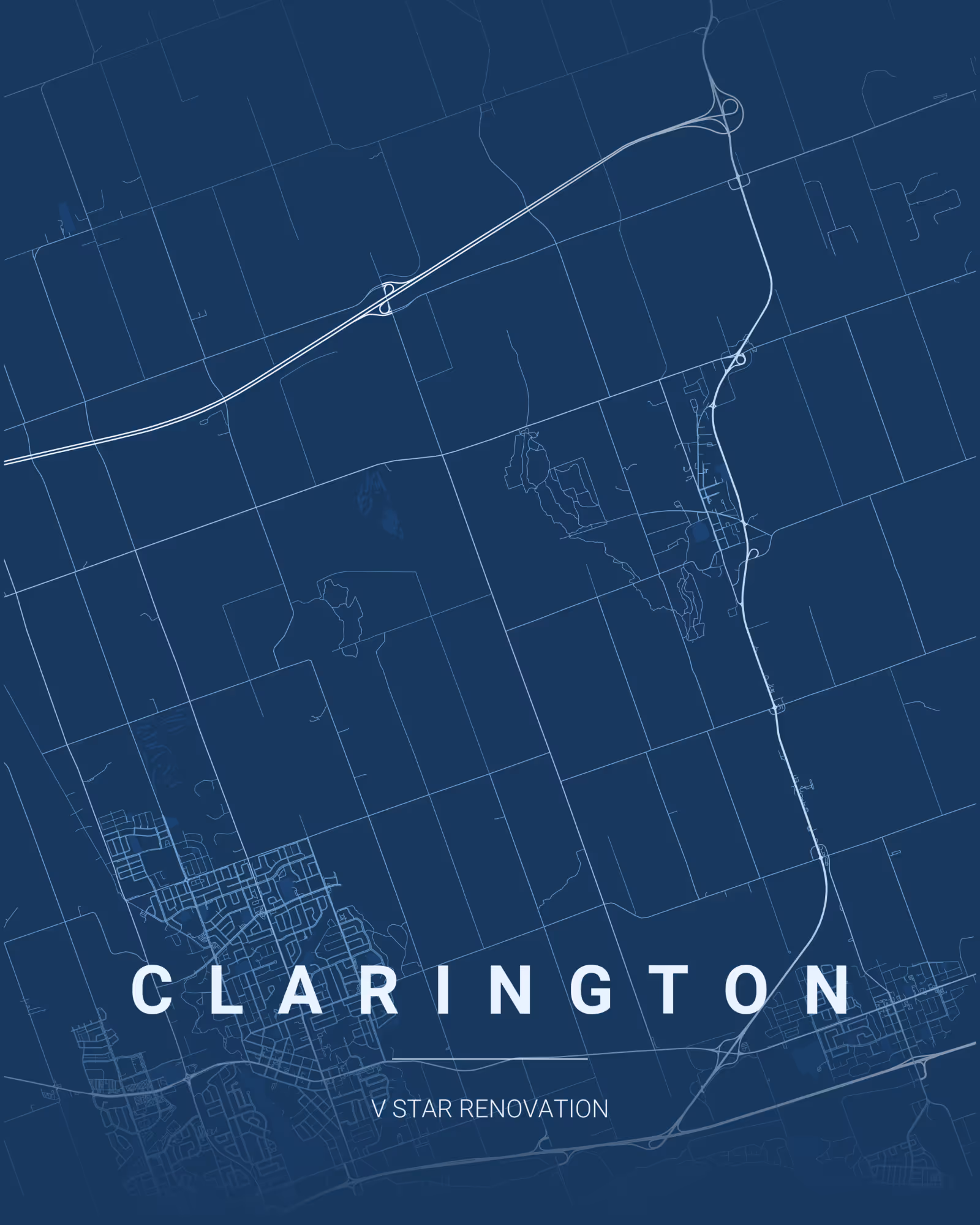 Clarington Ontario service area map for V Star Renovation