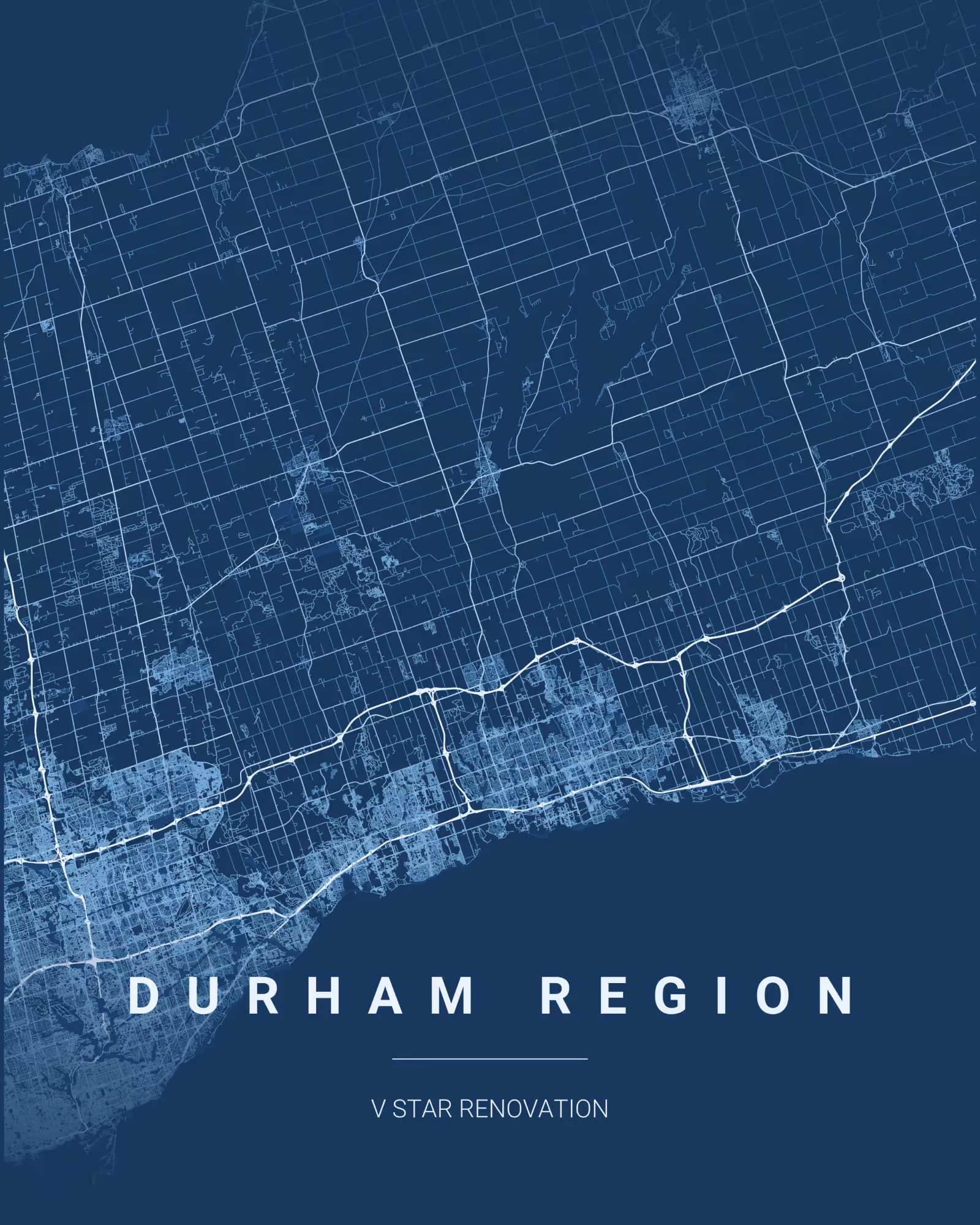Durham Region Ontario coverage map for V Star Renovation