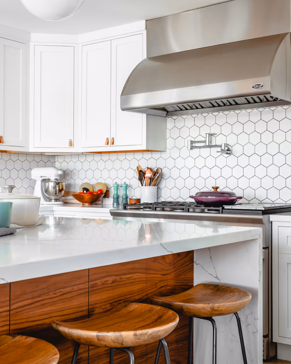 Finished kitchen renovation showcasing clean lines and modern craftsmanship in Durham Region