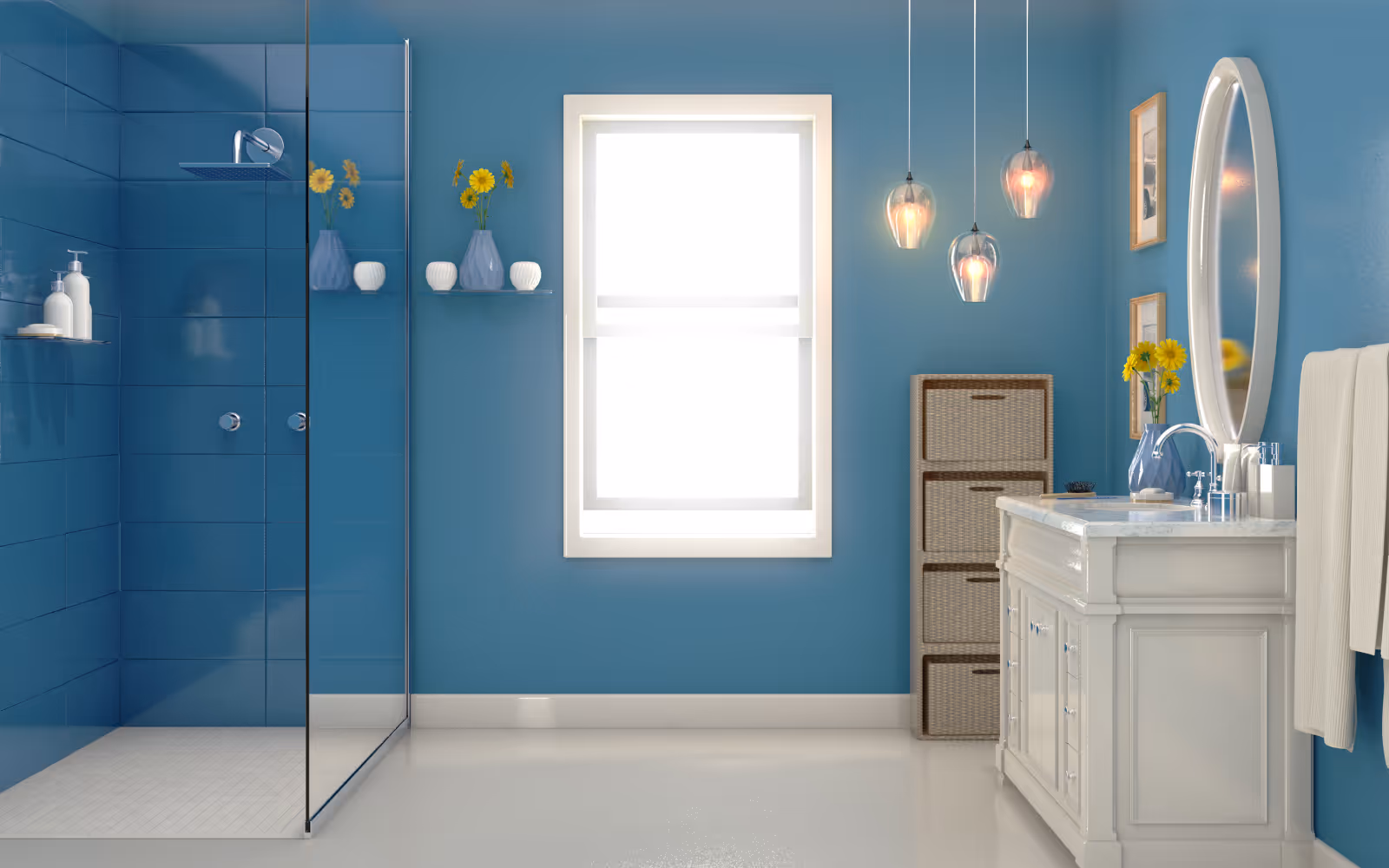Bathroom painting service with moisture-conscious prep and clean finish
