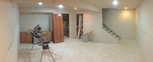 whitby basement drywall repair