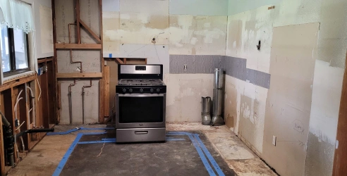 courtice basement kitchen water damage restoration