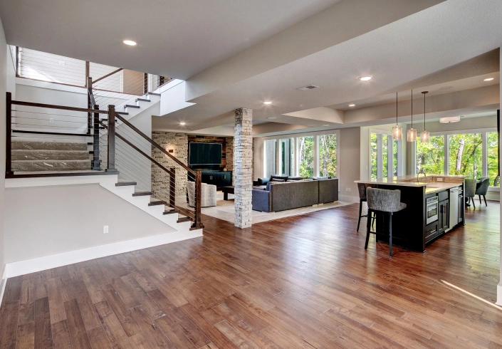 durham region modern basement renovation | contact us